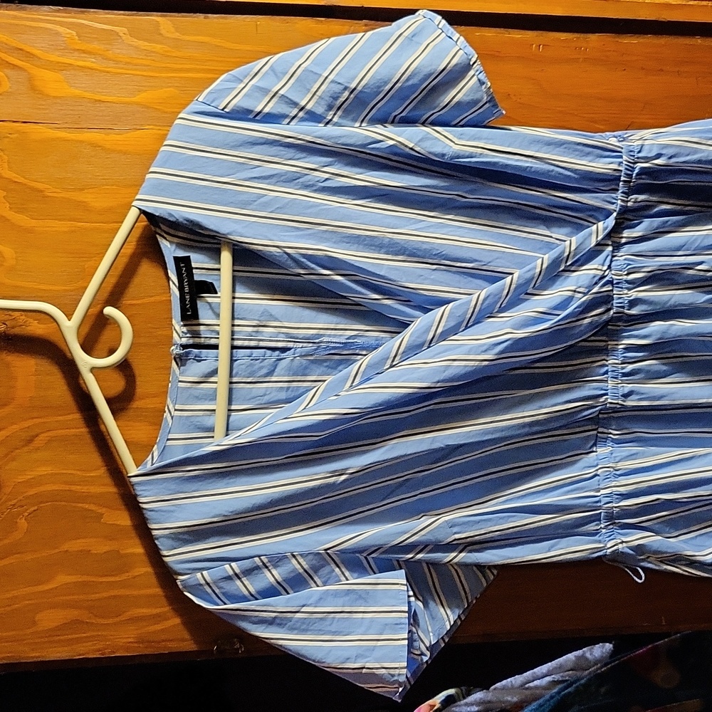 Striped blue dress